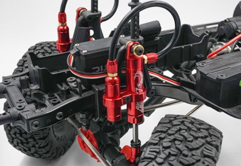 Ammortizzatori 90mm Desert Lizard Piggyback neri per scaler/crawler 1/10 - GPEDDDP-090BK - immagine 3