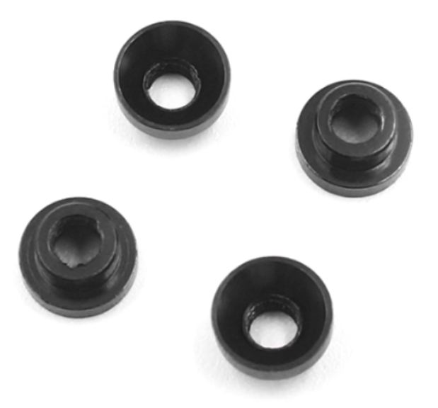 Boccole nere M3 in alluminio per fissaggio servi 4pz - GPEDYA-0577BK