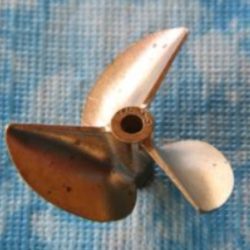 Elica tripala navale 36mm in bronzo drive dog 3,17mm - TFL3614320