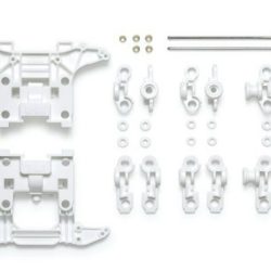 Paraurti bianchi rinforzati Unita' N-04/T-04 per telai MS Mini4wd-Pro - TAM95695