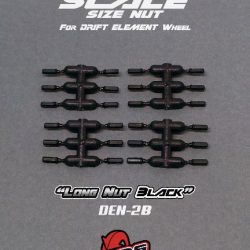 Dadi in scala corti neri 24pz per cerchi DE - DRIDEN-2B