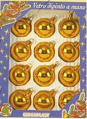 SFERE VETRO ORO 60mm      12pz - YGI4SLORO