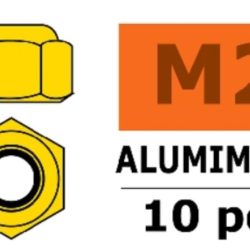 Dadi autoblocanti oro M2 10pz - SUGF-0400-020