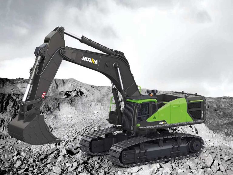 Escavatore verde 1/14 new 2021 con radio - RADCH1593 - immagine 3