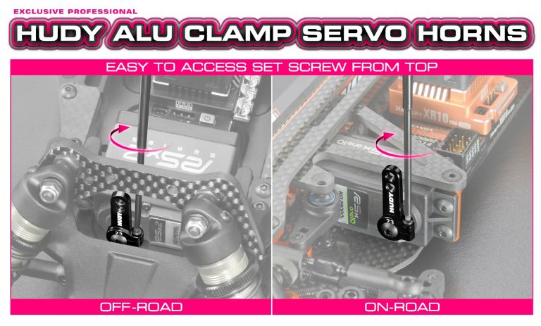 SQUADRETTA SERVO 3 FORI 25T MONOBRACCIO ALLUMINIO FUTABA - HUD293409 - immagine 3