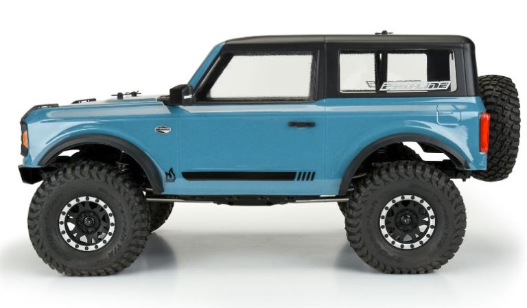 Carrozzeria Ford Bronco 2021 290mm 1/10 per scaler trasparente - PRO3569-00 - immagine 3