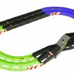 Pista verde e nera a due corsie con ponte Mini4wd - TAM69569