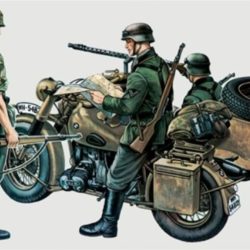 BMW R75 CON SIDE CAR 1/35 MOTO MILITARE TEDESCA - ITA315