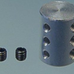 Connettore per 3 aste da 3mm in alluminio - MPJ2751AL