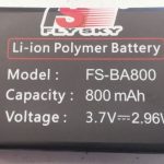 Batteria TX LiOn 1S 3,7v 800Mah - RADFS160