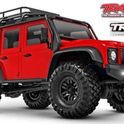 Land Rover Defender rosso 1/18 TRX4M Traxxas - TXX97054-1RED