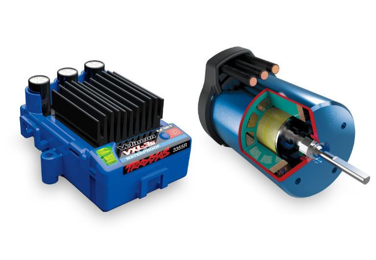 Ford Fiesta ST verde Rally oltre 96km/h VXL-3S 1/10 4wd brushless - TXX74276-4GRN - immagine 9