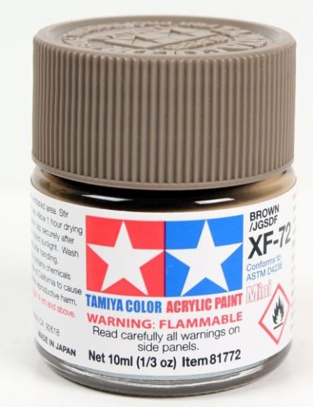 Colore acrilico XF-72 Brown/Jgsdf 6pz da 10ml opaco - TAM81772