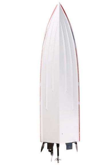 Scafo Impulse 32 BL bianco e rosso con radio 90km/h - HORPRB08037T2 - immagine 5