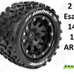 Gomme MT-Uphill 2.8 Esagono 14mm ARRMA 2pz 1/10 MFT cerchi cromati - SULR-T3309SBM
