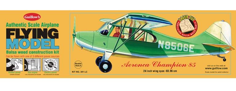 Guillow Aeronca Champion 85 ad elastico balsa kit 610mm - PEL4SH0301LC