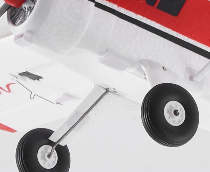 Beaver rosso 800mm 1/18 senza radio con motore regolatore e servi