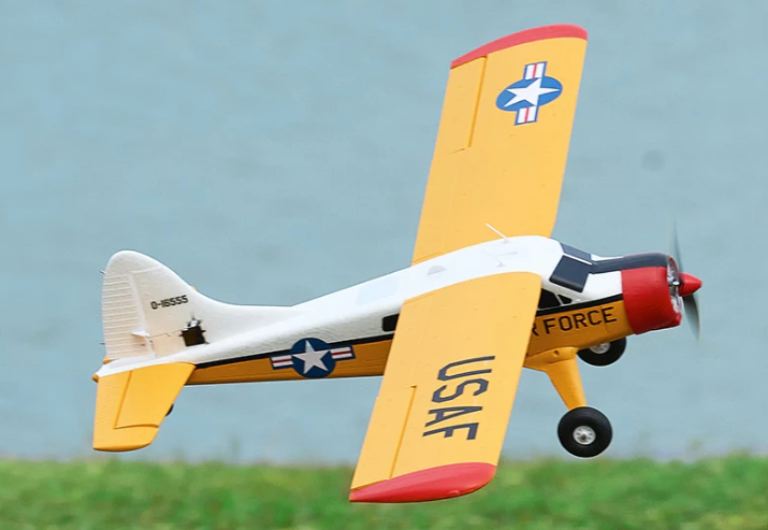 Beaver giallo 800mm RTF 1/18 con radio motore regolatore e servi