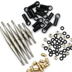 Tiranti in acciaio per Axial SCX24 Deadbolt con interasse 133,5mm