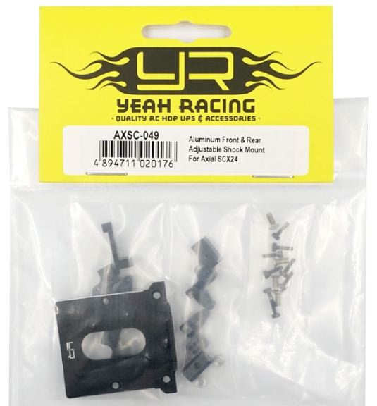 Supporti ammortizzatori SCX24 in metallo anteriore e posteriore