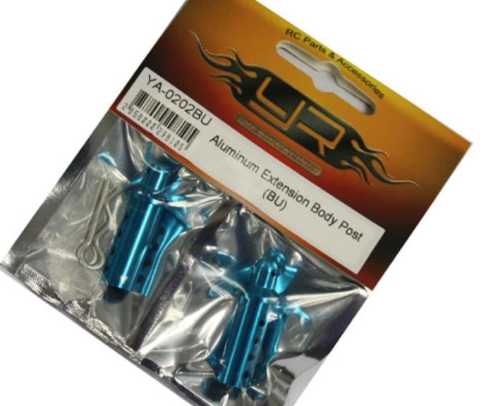 ESTENSIONI COLONNINE BLU 1/10 PER CARROZZERIE IN ALLUMINIO