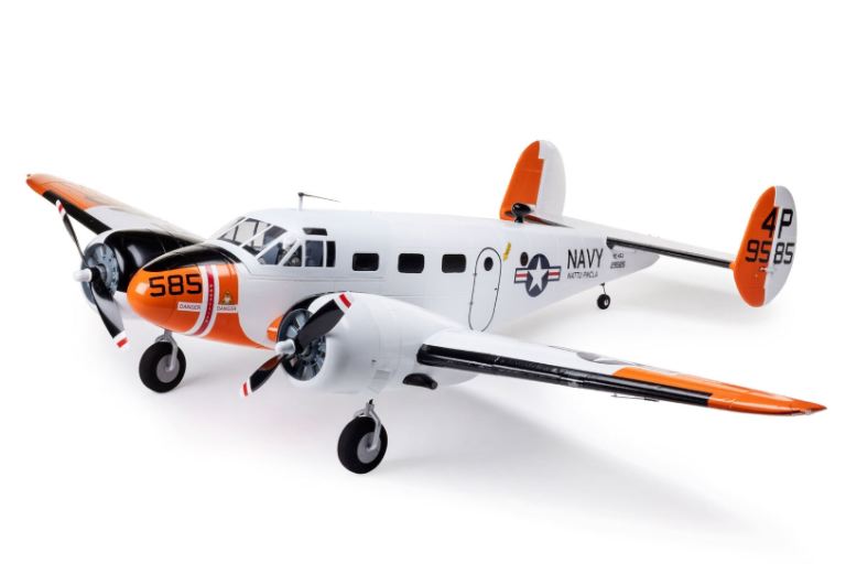 Beechcraft D18/RC-45J 1.5m BNF Basic with AS3X+ and SAFE Select – HOREFL-3726