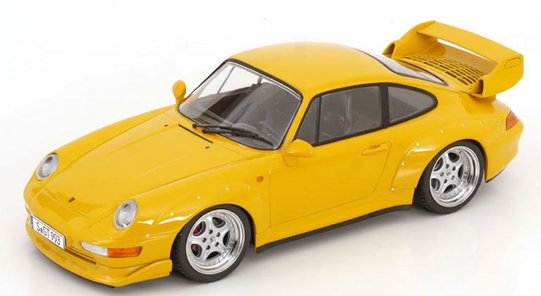 Porsche 911 (993) GT2 gialla 1996 1/18 cerchi speedline – MODKKDC181422S