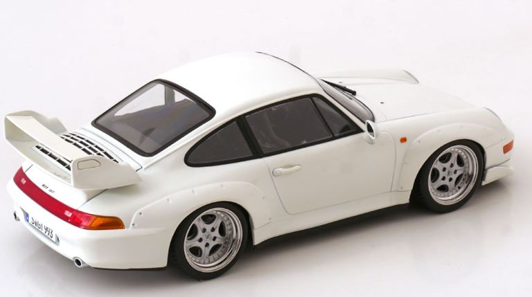 Porsche 911 (993) Carrera GT2 bianca 1996 1/18 cerchi speedline