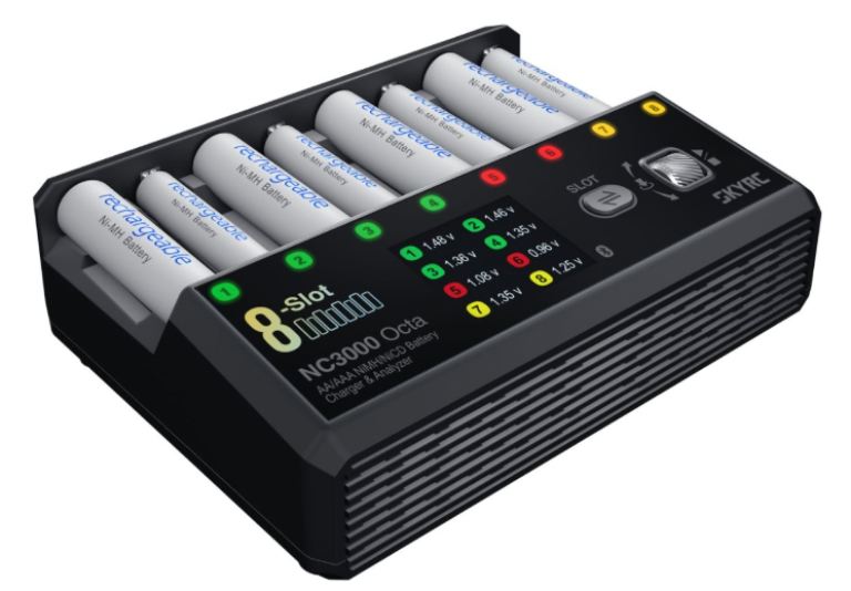 NC3000 Octa Charger for 8xAA/AAA DC 3A