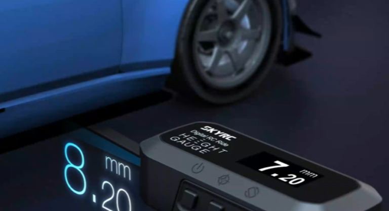 Misuratore digitale dell'altezza per auto da 1/24 a 1/8