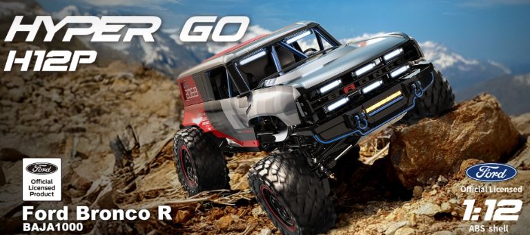 Ford Bronco Hyper GO H12P 1/12  Crawler montato brushless 3500kv – RBT-MX-H12P