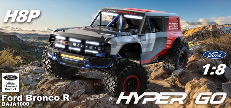 Ford Bronco R Hyper GO H8P 1/8 Crawler brushless con cambio a 2 marce – RBT-MX-H8P