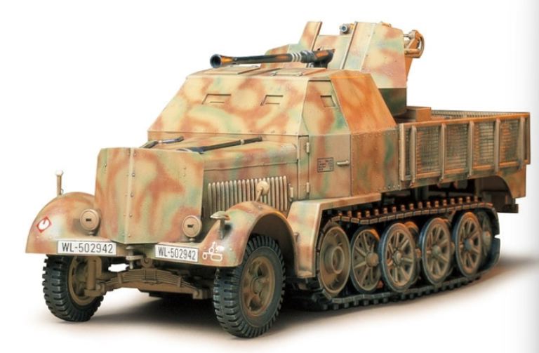 Semi-Trak 3.7cm Flak  (Sd.kfz 7/2) Corazzato Tedesco 1/35 – TAM35144