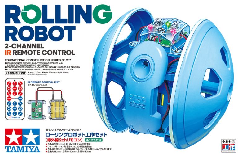 Educativo  Rolling Robot con Telecomando IR a 2 Canali – TAM70267