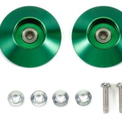 Rotelle Coniche Alluminio 19mm verde Mini4wd