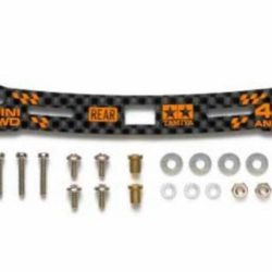 Supporto carbon ammortizzato posteriore Rotelle Mini4wd