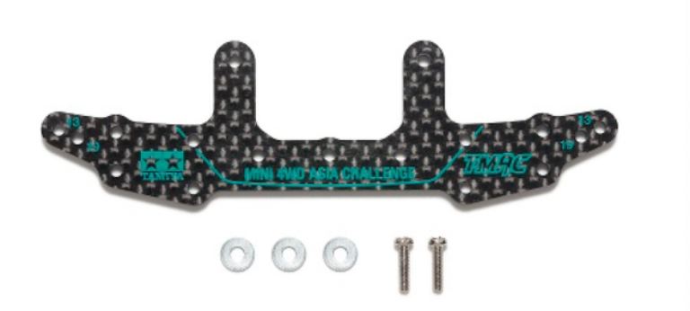 Supporto Posteriore Rotelle HG 3mm Carbon TMAC Mini4wd Asia Challenge