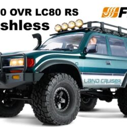 Toyota Land Cruiser 80 verde Brushless 1/10 FCX10 con radio