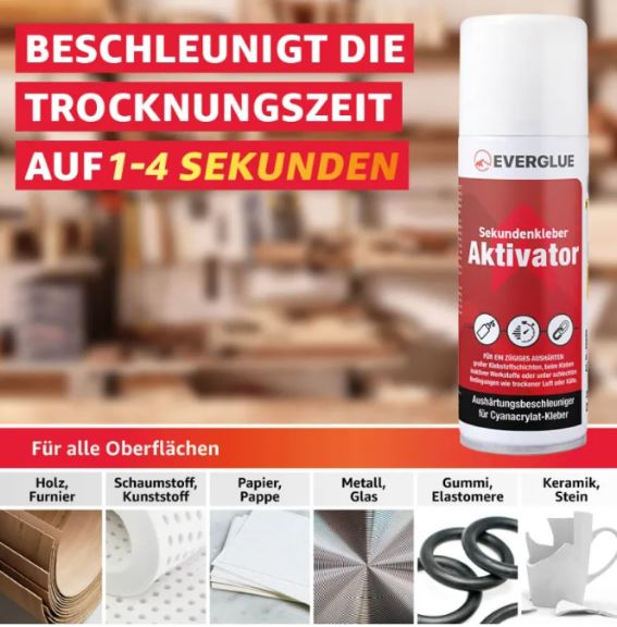 ATTIVATORE PER CIANOACRILATO 200ml PER MATERIALI ESPANSI