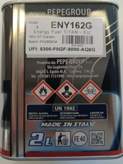 Miscela Energy Titan 2Lt per GT a cardano 16% nitro – ENY162G