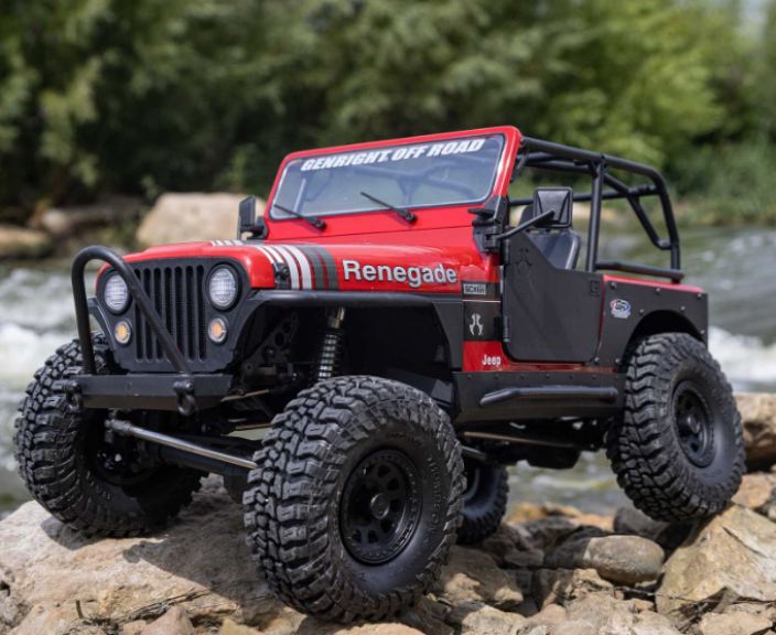 Jeep CJ-7 rossa SCX10 III v2 1/10 4x4 Rock Crawler