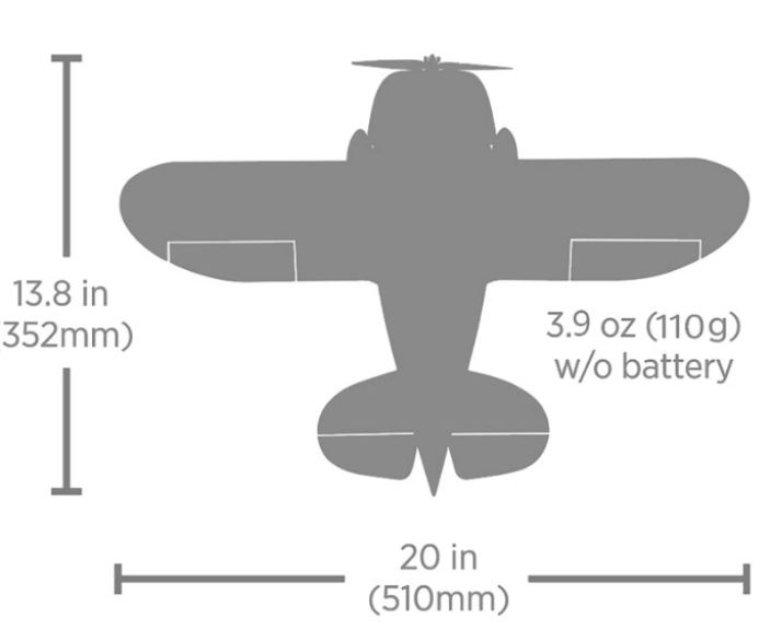 UMX Gee Bee R-2 BNF Basic with AS3X and SAFE Selec