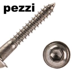 Viti per fissaggio servo nere 2x15mm 20pz con boccola integrata