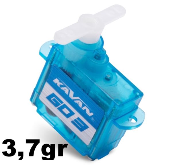 Sub micro servo 3,7gr GO-03 0,8kg 0,12s 4,8-6v 19,8×8,4×21,3mm – KAV20-0037