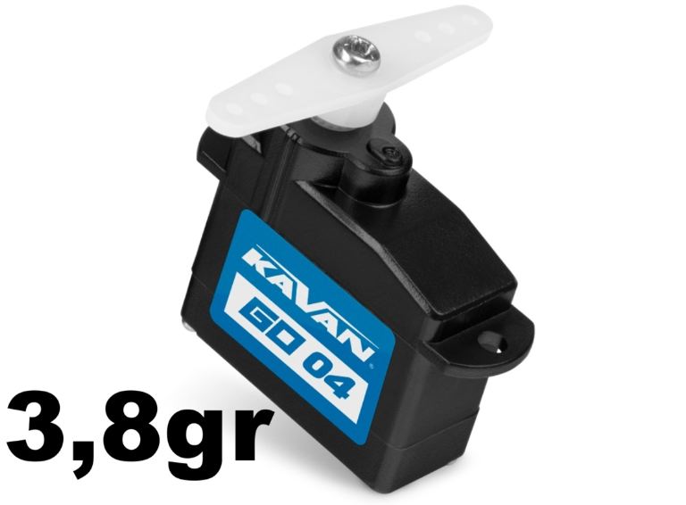 Sub micro servo GO-04 3,8gr digitale 0,55kg 0,06s 3,6-6v 20×8,5×17,3mm – KAV20-004