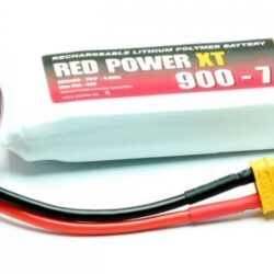 LiPo 2s 7,4v 900mAh XT30 25/50C RED POWER XT 47gr 68x26x13mm