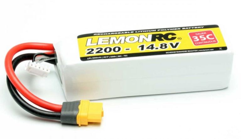 LiPo 4s 14,8v 2200mAh XT60 35/70C LEMONRC 108x35x30mm 230gr – PCH15721