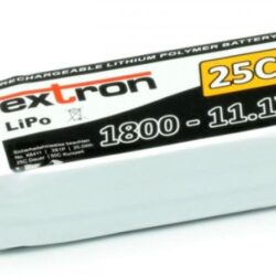 LiPo 3s 11,1v 1800mAh XT60 25/50C Extron X2 135gr 87x33x23mm