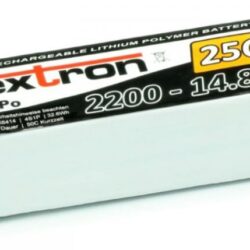 LiPo 4s 14,8v 2200mAh 25/50C XT60 Extron X2 220gr 106x35x33mm