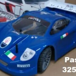 Carrozzeria Maserati MC12 325mm 1/8 GT2 1mm con alettone e decal
